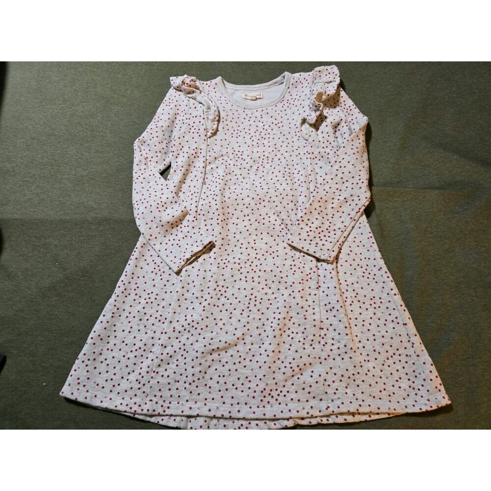 Tucker And Tate Girls Size 8 Sweater Dress Polka Dots With Hearts
